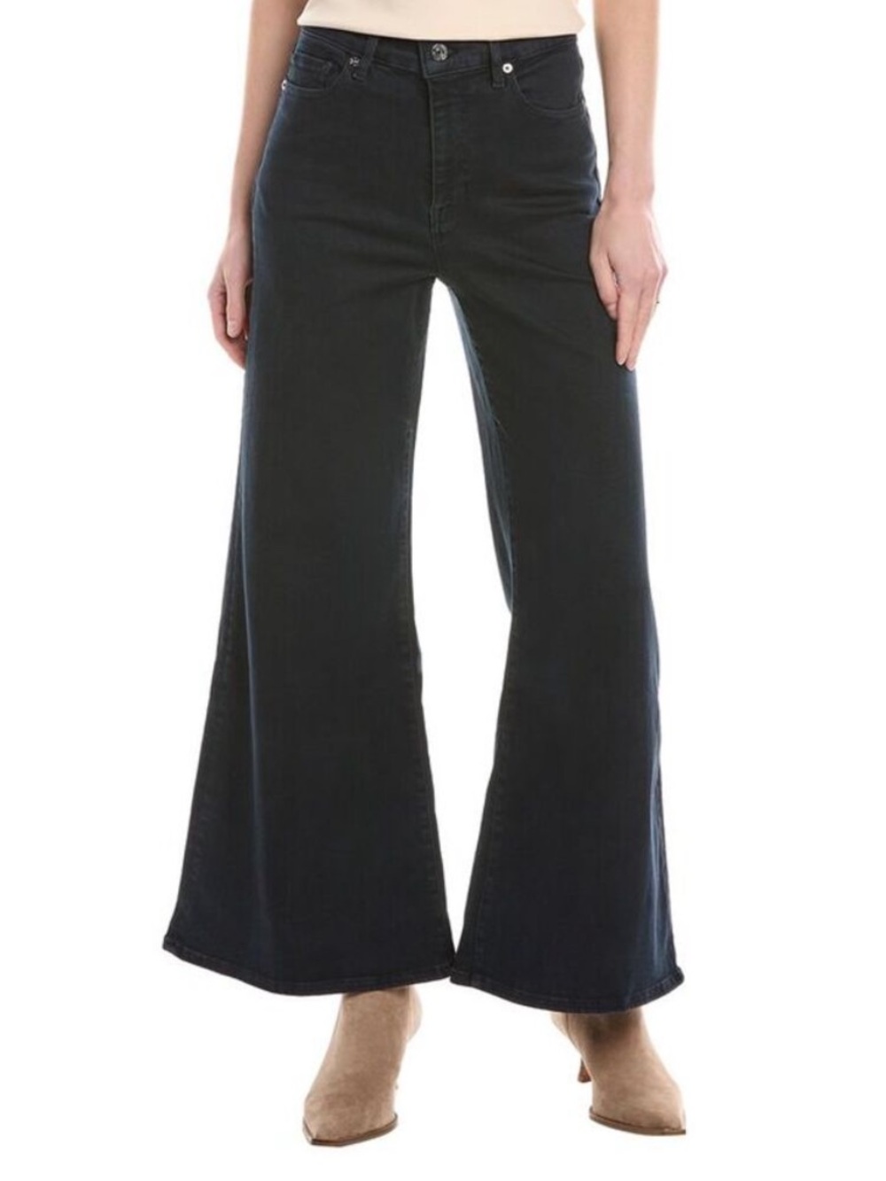 Frame Le Palazzo Flare Crop Jean Slow Days Dark Blue 29